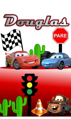 Arquivo de Corte Topo de Bolo Carros 07