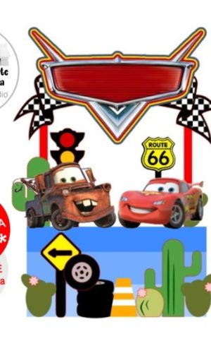 Arquivo de Corte Topo de Bolo Carros