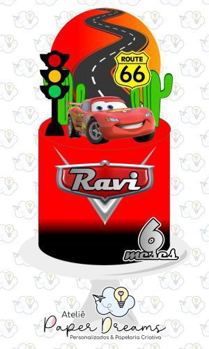 Arquivo De Corte Topo De Bolo - Carros 2