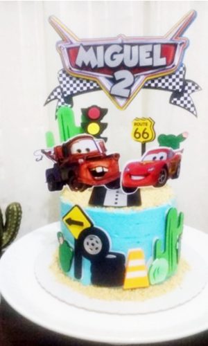 Arquivo de Corte Topo de Bolo Carros 3