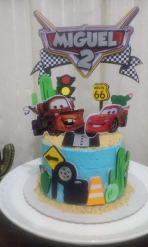 Arquivo de Corte Topo de Bolo Carros 8