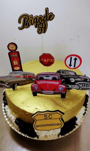Arquivo de Corte - Topo de Bolo Carros Antigos