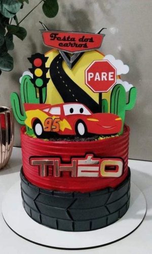 Arquivo de corte topo de bolo carros camadas