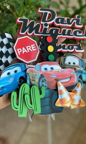 Arquivo de corte topo de bolo carros disney