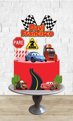 Arquivo de Corte Topo de Bolo Carros e Pista