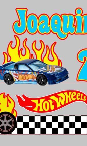 Arquivo de Corte Topo de Bolo Carros Hot Wheels