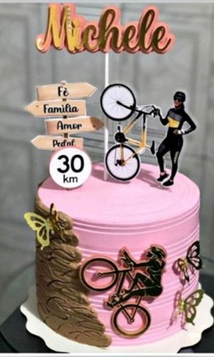 Arquivo De Corte Topo De Bolo Ciclista Studio