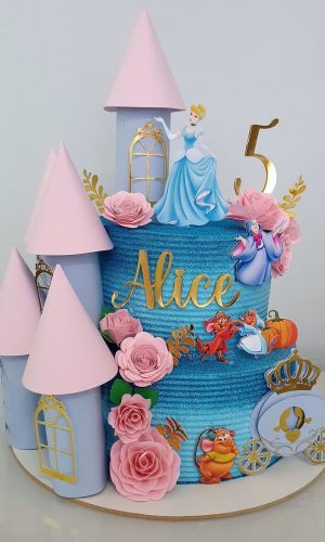 Arquivo de Corte Topo de Bolo Cinderela Princesa