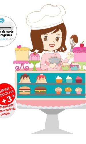 Arquivo De Corte Topo De Bolo Confeiteira