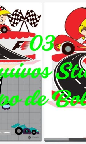 Arquivo de Corte Topo de Bolo - Corrida de Carro
