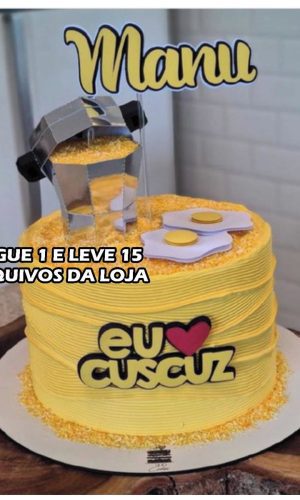 Arquivo de Corte - Topo de Bolo Cuscuz