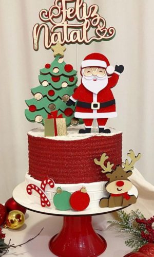 Arquivo de Corte Topo de Bolo de Natal