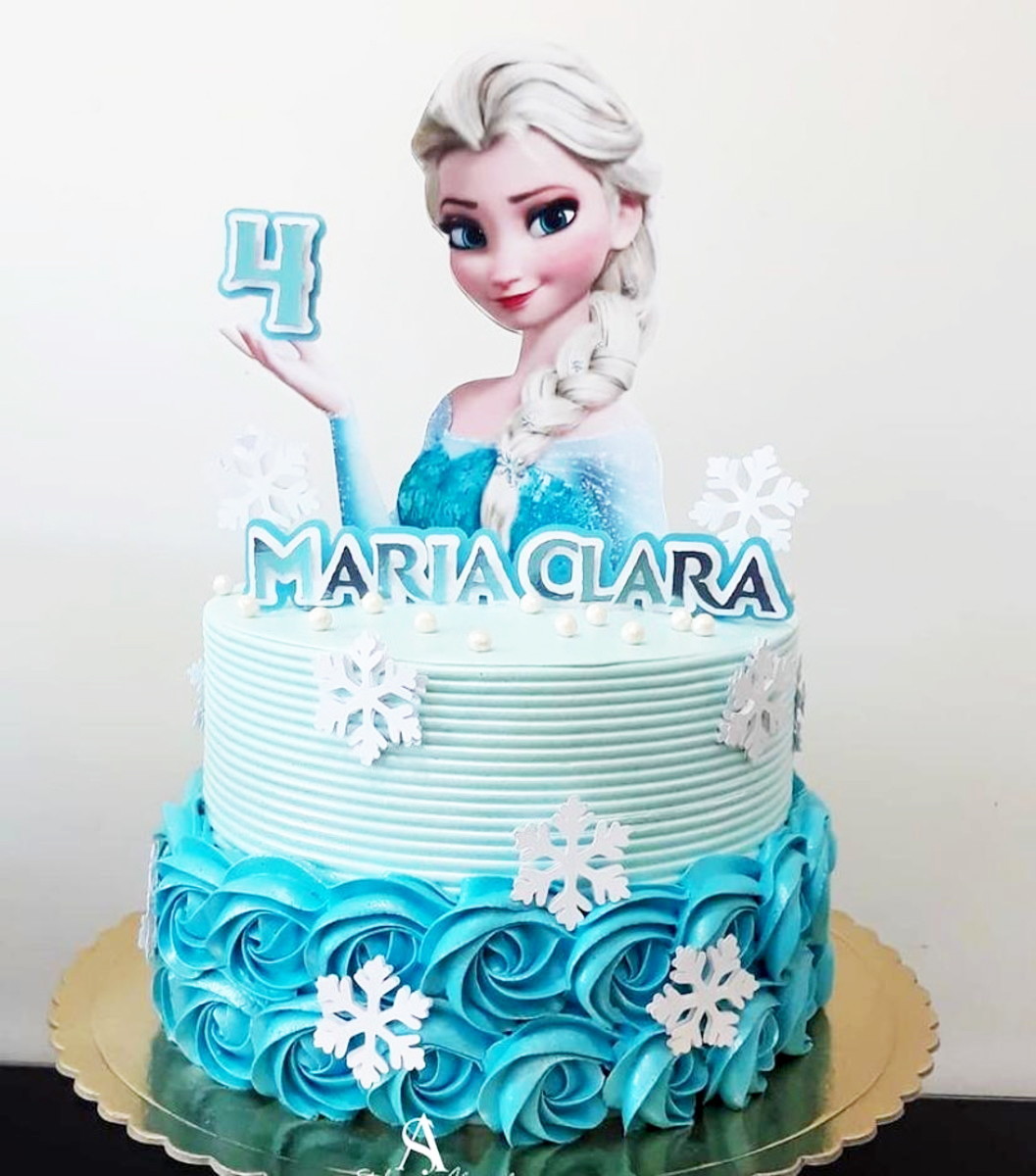 Arquivo de Corte Topo de Bolo Elsa Frozen