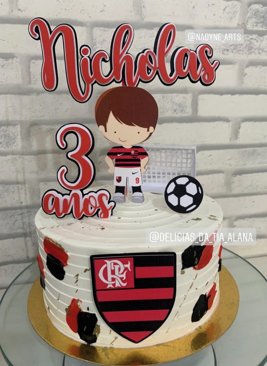 Arquivo de corte Topo de Bolo Flamengo
