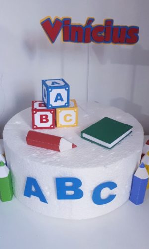 Arquivo de Corte Topo de Bolo Formatura Abc