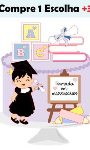 Arquivo de Corte Topo de Bolo Formatura Mesversario