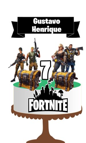 10 Arquivos Por R$ 10,00 Topo de Bolo Fortnite