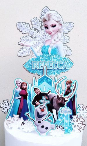 Arquivo de corte STUDIO - Topo de Bolo Frozen (R084)
