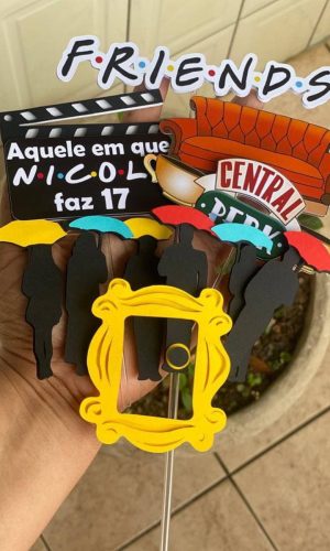 Arquivo de Corte - Topo de Bolo (Friends) 1