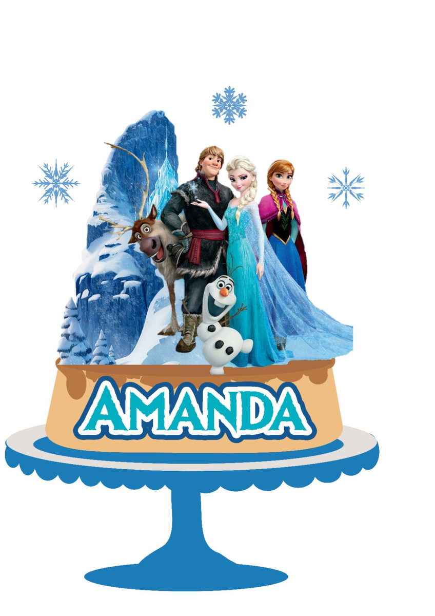 Arquivo de corte Topo de Bolo Frozen 03
