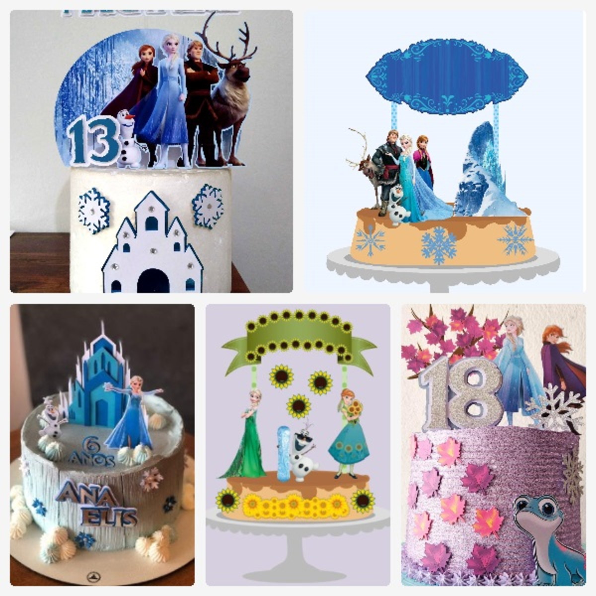 Arquivo de Corte Topo de Bolo Frozen 1 + Brinde