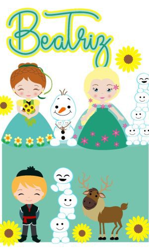 Arquivo de corte Topo de Bolo Frozen 10