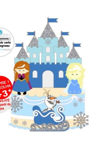 Arquivo de Corte Topo de Bolo frozen
