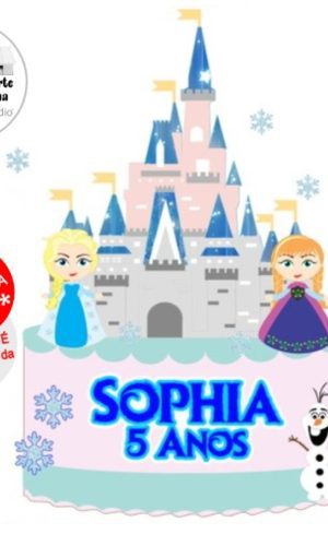 Arquivo de Corte Topo de Bolo Frozen