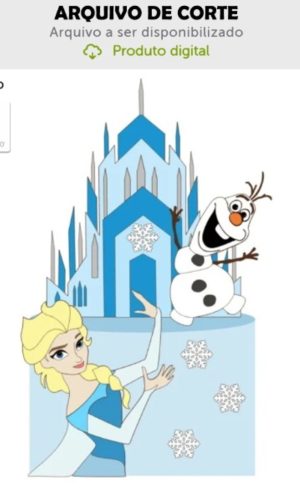 Arquivo de Corte Topo de Bolo Frozen