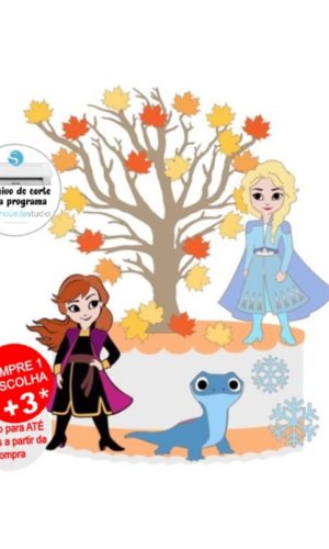 Arquivo de Corte Topo de Bolo Frozen 2
