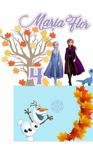 ARQUIVO DE CORTE TOPO DE BOLO Frozen 2