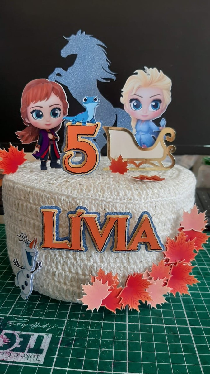 Arquivo de corte topo de bolo Frozen 2