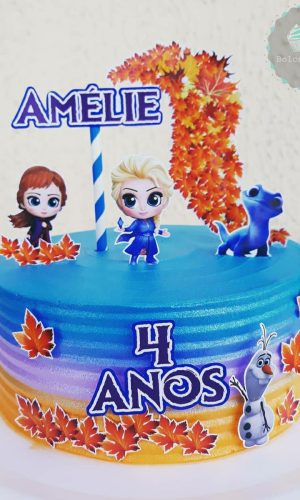 Arquivo de corte Topo de bolo Frozen #2 PDF/JPG
