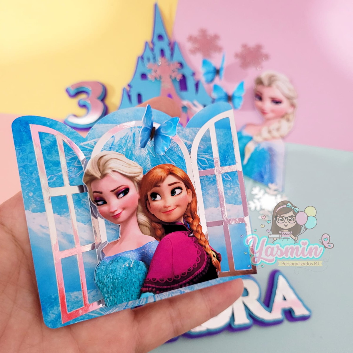 Arquivo de Corte Topo de Bolo Frozen 3 - Imagem 2