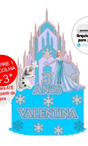Arquivo de Corte Topo de Bolo Frozen