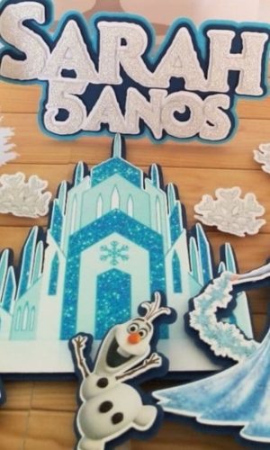 Arquivo de Corte Topo de Bolo Frozen #91#