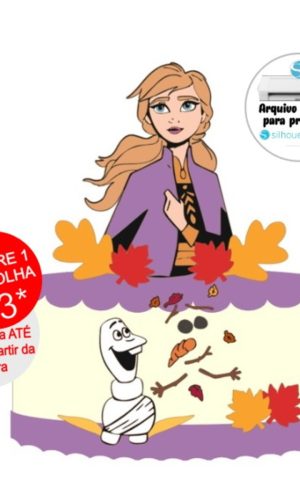 Arquivo de Corte Topo de Bolo Frozen Ana e Olaf