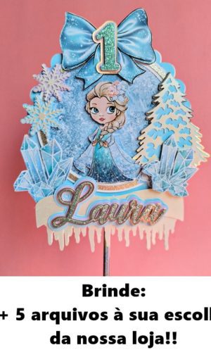 Arquivo de Corte Topo de Bolo Frozen