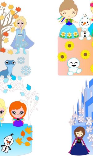 ARQUIVO DE CORTE TOPO DE BOLO Frozen