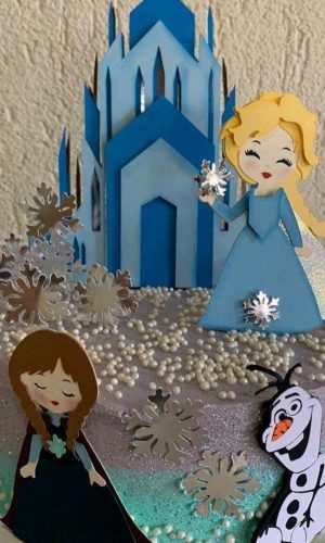 Arquivo de Corte Topo de Bolo Frozen