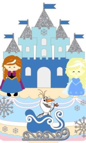 Arquivo de corte Topo de bolo Frozen CAMADAS -COD: 1101