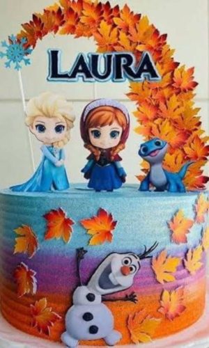 Arquivo de Corte Topo de Bolo Frozen Cute/baby