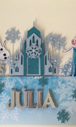 Arquivo de corte topo de bolo frozen/elsa