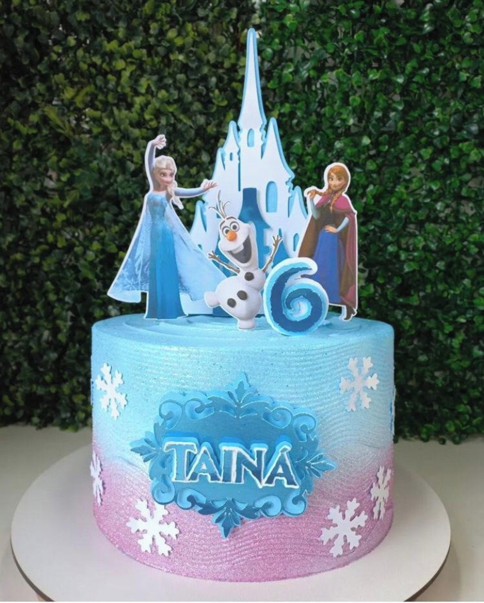 Arquivo de Corte Topo de Bolo Frozen Elza Ana e Olaf 014