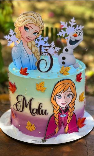 Arquivo de Corte Topo de Bolo Frozen Elza Ana e Olaf 015