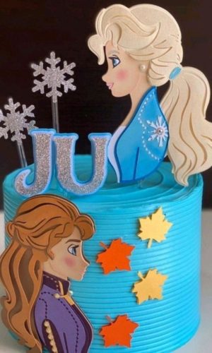 Arquivo de Corte Topo de Bolo Frozen em Camadas 276