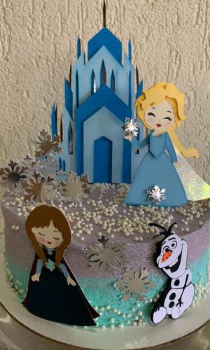 Arquivo de Corte Topo de Bolo Frozen em Camadas 839