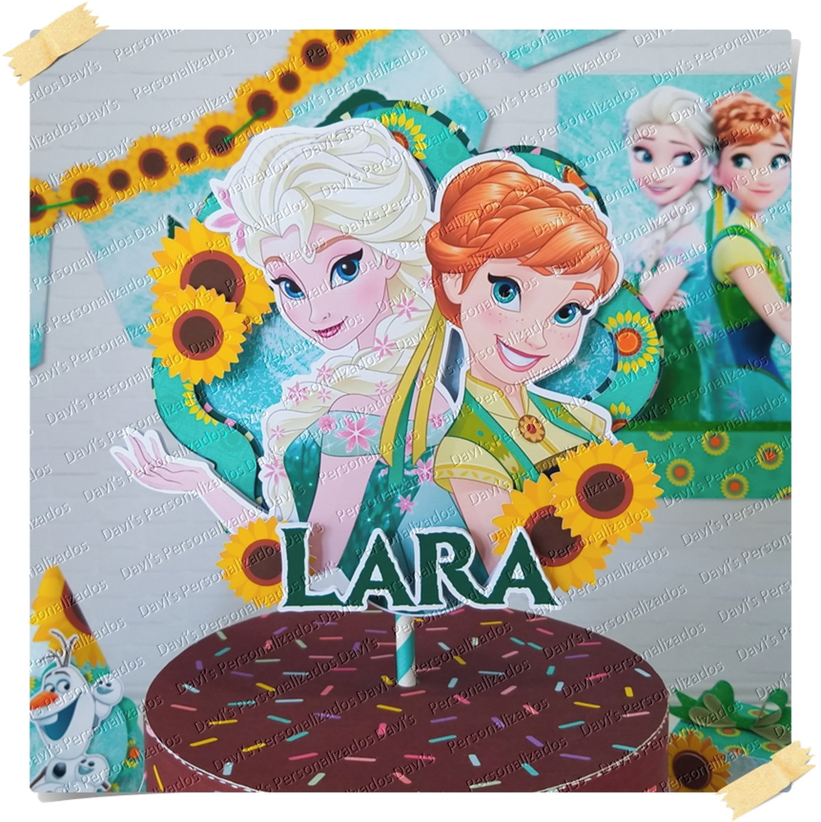 ARQUIVO DE CORTE TOPO DE BOLO FROZEN EVER
