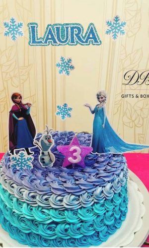 Combo + Arquivo de Corte - Topo de Bolo Frozen