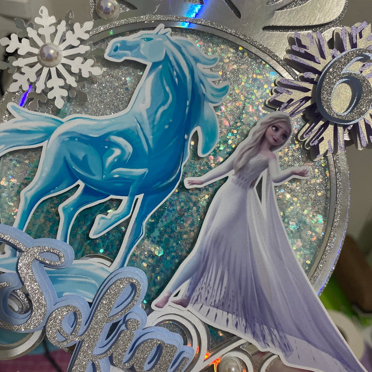 Arquivo de Corte Topo de Bolo Shaker Frozen - Imagem 3